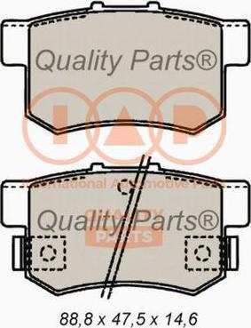 IAP QUALITY PARTS 704-06035P - Brake Pad Set, disc brake autospares.lv