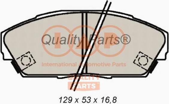 IAP QUALITY PARTS 704-06033 - Brake Pad Set, disc brake autospares.lv