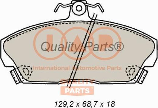 IAP QUALITY PARTS 704-06021 - Brake Pad Set, disc brake autospares.lv
