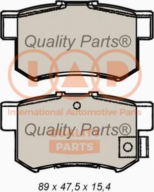 IAP QUALITY PARTS 704-06022X - Brake Pad Set, disc brake autospares.lv