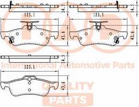 IAP QUALITY PARTS 704-06111 - Brake Pad Set, disc brake autospares.lv