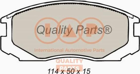 IAP QUALITY PARTS 704-03097X - Brake Pad Set, disc brake autospares.lv