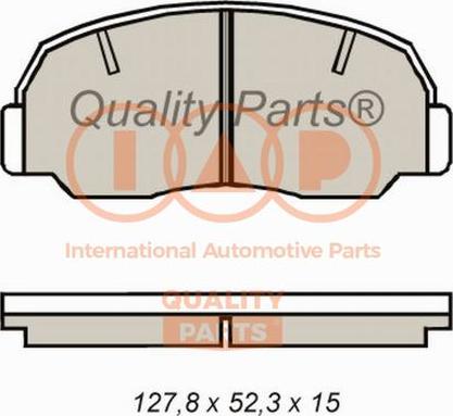 IAP QUALITY PARTS 704-03020 - Brake Pad Set, disc brake autospares.lv