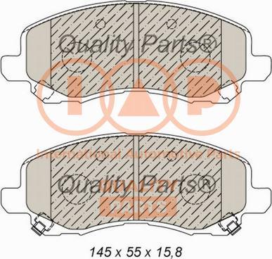 IAP QUALITY PARTS 704-02043X - Brake Pad Set, disc brake autospares.lv