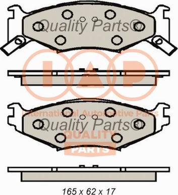 IAP QUALITY PARTS 704-02011 - Brake Pad Set, disc brake autospares.lv