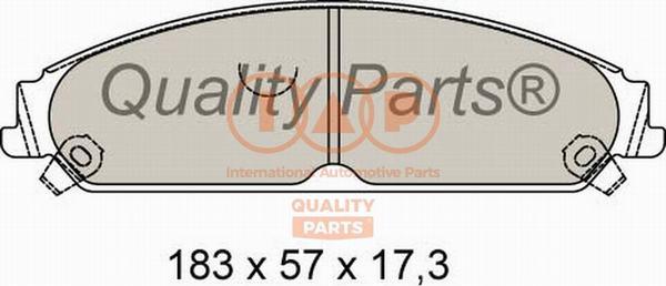 IAP QUALITY PARTS 704-02072 - Brake Pad Set, disc brake autospares.lv