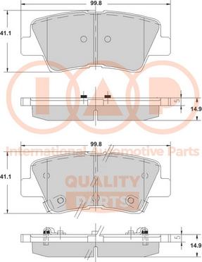 IAP QUALITY PARTS 704-07005 - Brake Pad Set, disc brake autospares.lv