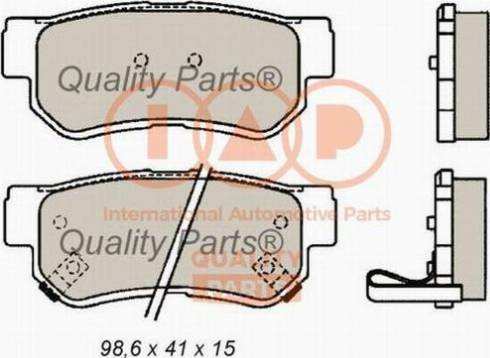 IAP QUALITY PARTS 704-21023X - Brake Pad Set, disc brake autospares.lv