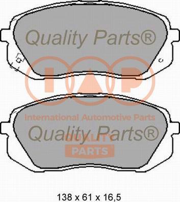 IAP QUALITY PARTS 704-07002 - Brake Pad Set, disc brake autospares.lv