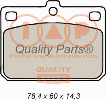 IAP QUALITY PARTS 704-07010 - Brake Pad Set, disc brake autospares.lv