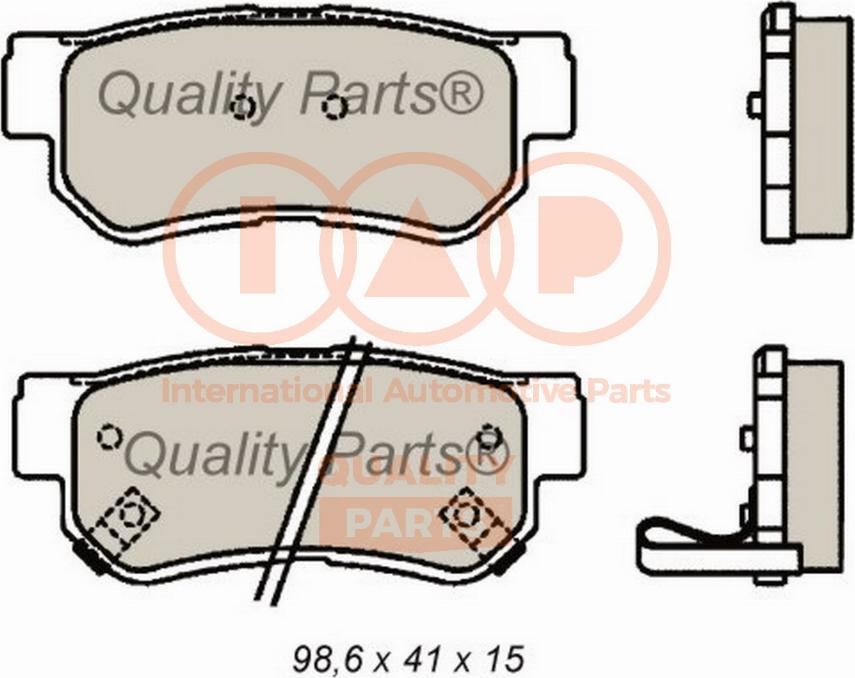 IAP QUALITY PARTS 704-07086G - Brake Pad Set, disc brake autospares.lv