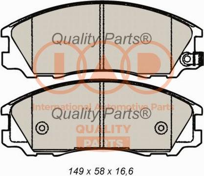 IAP QUALITY PARTS 704-07081 - Brake Pad Set, disc brake autospares.lv