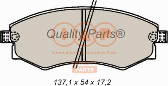 IAP QUALITY PARTS 704-07030P - Brake Pad Set, disc brake autospares.lv
