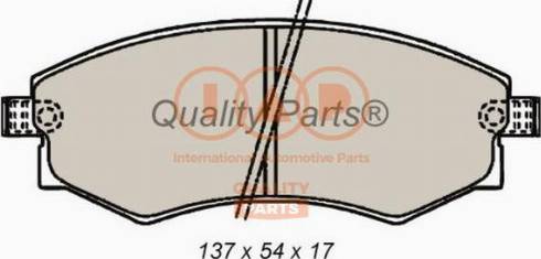 IAP QUALITY PARTS 704-07030X - Brake Pad Set, disc brake autospares.lv