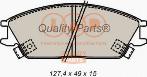 IAP QUALITY PARTS 704-07020X - Brake Pad Set, disc brake autospares.lv