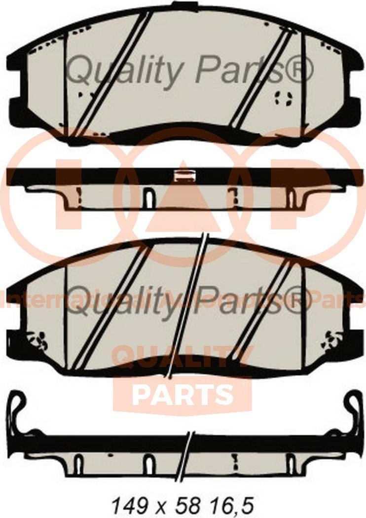 Pex 7627 - Brake Pad Set, disc brake autospares.lv