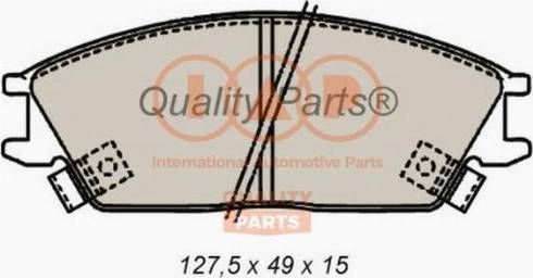 IAP QUALITY PARTS 704-07070X - Brake Pad Set, disc brake autospares.lv