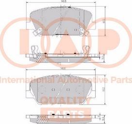 IAP QUALITY PARTS 704-07101X - Brake Pad Set, disc brake autospares.lv