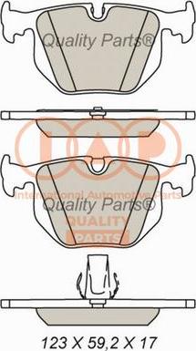 IAP QUALITY PARTS 704-14055X - Brake Pad Set, disc brake autospares.lv