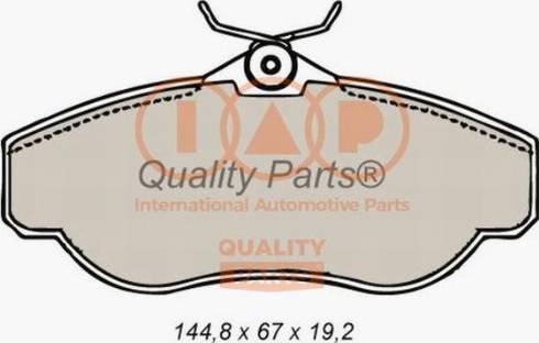 IAP QUALITY PARTS 704-14060X - Brake Pad Set, disc brake autospares.lv