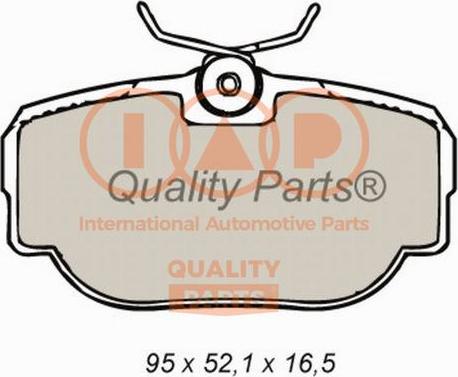 IAP QUALITY PARTS 704-14061 - Brake Pad Set, disc brake autospares.lv