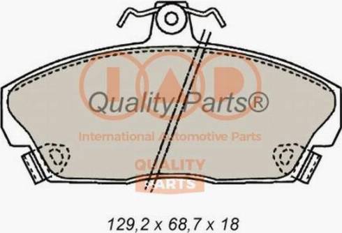 IAP QUALITY PARTS 704-14070X - Brake Pad Set, disc brake autospares.lv