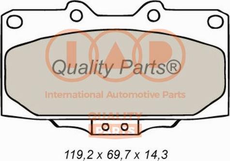 IAP QUALITY PARTS 704-15040 - Brake Pad Set, disc brake autospares.lv