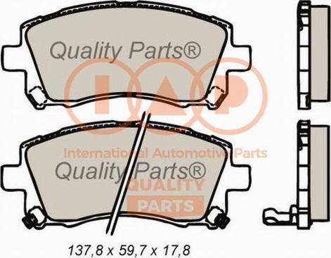 IAP QUALITY PARTS 704-15050P - Brake Pad Set, disc brake autospares.lv