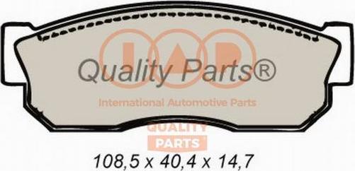 IAP QUALITY PARTS 704-15010 - Brake Pad Set, disc brake autospares.lv