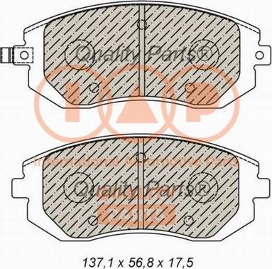 IAP QUALITY PARTS 704-15032X - Brake Pad Set, disc brake autospares.lv