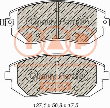 IAP QUALITY PARTS 704-15032 - Brake Pad Set, disc brake autospares.lv