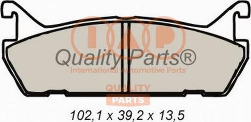 IAP QUALITY PARTS 704-16092 - Brake Pad Set, disc brake autospares.lv