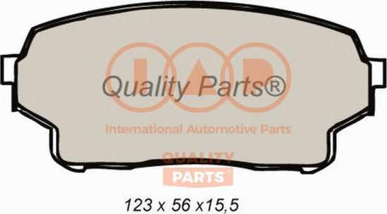 IAP QUALITY PARTS 704-16055X - Brake Pad Set, disc brake autospares.lv