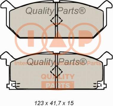 IAP QUALITY PARTS 704-16064 - Brake Pad Set, disc brake autospares.lv