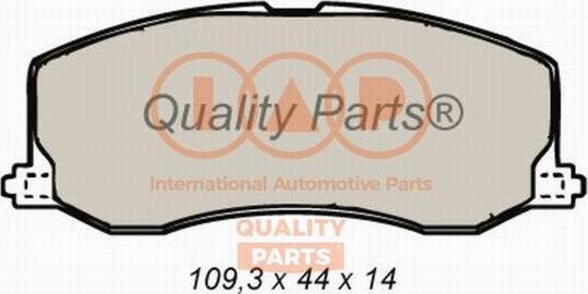 IAP QUALITY PARTS 704-16065 - Brake Pad Set, disc brake autospares.lv