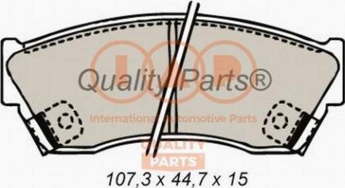 IAP QUALITY PARTS 704-16060X - Brake Pad Set, disc brake autospares.lv