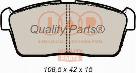 IAP QUALITY PARTS 704-16080 - Brake Pad Set, disc brake autospares.lv