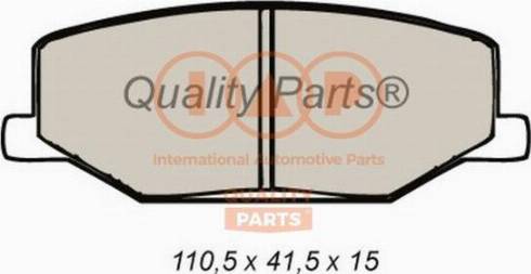 IAP QUALITY PARTS 704-16020X - Brake Pad Set, disc brake autospares.lv