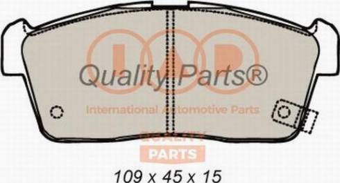 IAP QUALITY PARTS 704-16076X - Brake Pad Set, disc brake autospares.lv