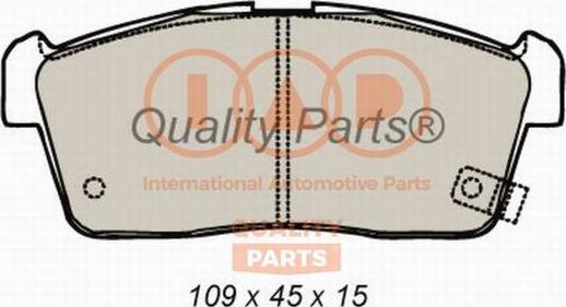 IAP QUALITY PARTS 704-16076 - Brake Pad Set, disc brake autospares.lv