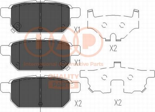 IAP QUALITY PARTS 704-16102 - Brake Pad Set, disc brake autospares.lv