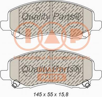 IAP QUALITY PARTS 704-10070 - Brake Pad Set, disc brake autospares.lv