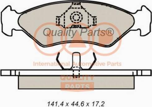 IAP QUALITY PARTS 704-11012X - Brake Pad Set, disc brake autospares.lv