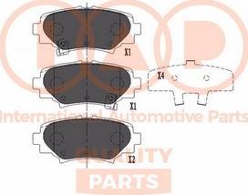 IAP QUALITY PARTS 704-11030X - Brake Pad Set, disc brake autospares.lv