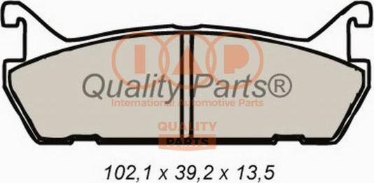 IAP QUALITY PARTS 704-11032 - Brake Pad Set, disc brake autospares.lv