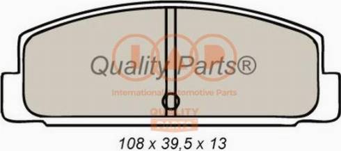 IAP QUALITY PARTS 704-11026X - Brake Pad Set, disc brake autospares.lv