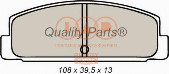 IAP QUALITY PARTS 704-11026 - Brake Pad Set, disc brake autospares.lv