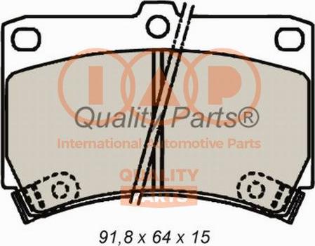 IAP QUALITY PARTS 704-11021 - Brake Pad Set, disc brake autospares.lv