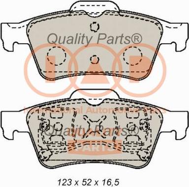 IAP QUALITY PARTS 704-11028 - Brake Pad Set, disc brake autospares.lv