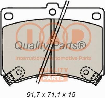 IAP QUALITY PARTS 704-11023 - Brake Pad Set, disc brake autospares.lv